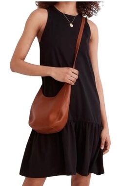 Madewell Brightside Ruffle Tank Mini Dress Size Medium Sleeveless Style NE788